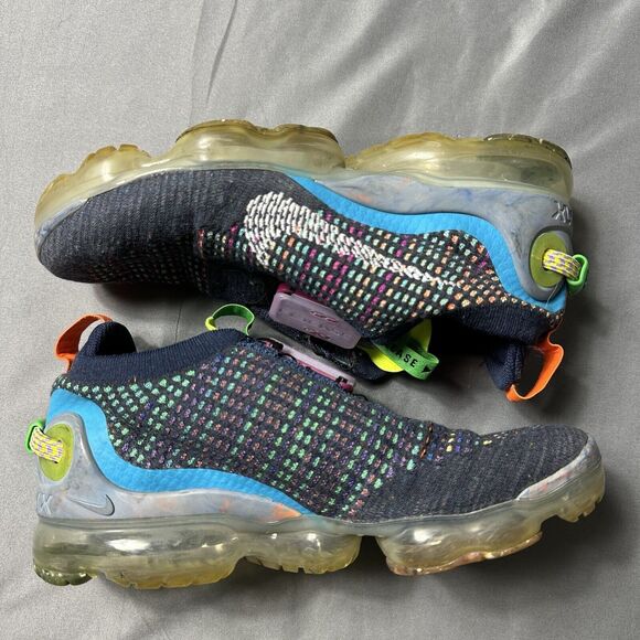 Nike Shoes Men 7Air VaporMax 2020 Flyknit Deep Royal Blue Multi CJ6740-400 - Picture 3 of 10